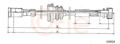 Тросик спидометра COFLE S20024