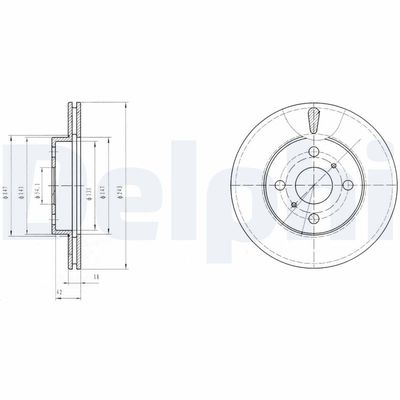 Bremžu diski DELPHI BG2588