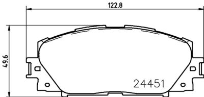 Bremžu uzliku kompl., Disku bremzes HELLA PAGID 8DB 355 016-191