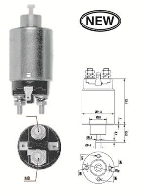 Ievilcējrelejs, Starteris MAGNETI MARELLI 940113050566
