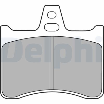 Комплект тормозных колодок, дисковый тормоз DELPHI LP1426
