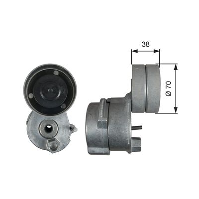 Siksnas spriegotājs, Ķīļsiksna GATES T38680