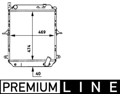 Radiators, Motora dzesēšanas sistēma MAHLE CR 722 000P
