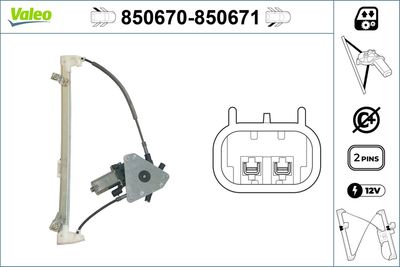 Стеклоподъемник VALEO 850670