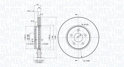 Тормозной диск MAGNETI MARELLI 360406026101