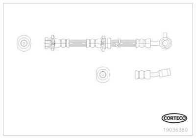 Тормозной шланг CORTECO 19036380