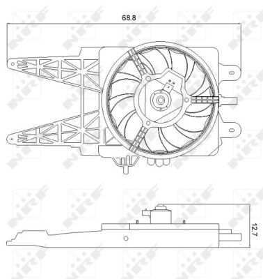 Ventilators, Motora dzesēšanas sistēma NRF 47248