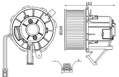 Salona ventilators MAHLE AB 183 000S
