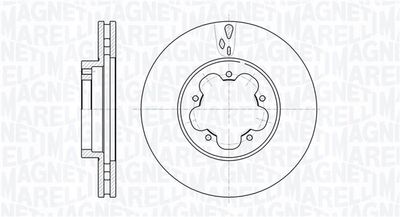 Тормозной диск MAGNETI MARELLI 361302040540