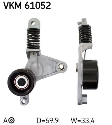 Siksnas spriegotājs, Ķīļsiksna SKF VKM 61052