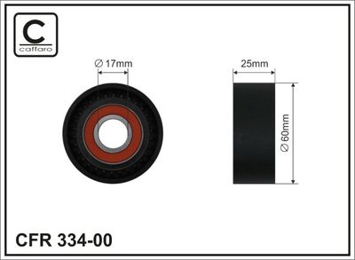 Spriegotājrullītis, Ķīļrievu siksna CAFFARO 334-00