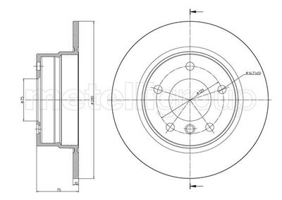 Тормозной диск METELLI 23-0951C