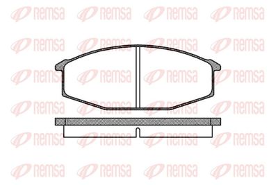 Комплект тормозных колодок, дисковый тормоз REMSA 0115.20