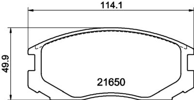 Комплект тормозных колодок, дисковый тормоз HELLA PAGID 8DB 355 017-161