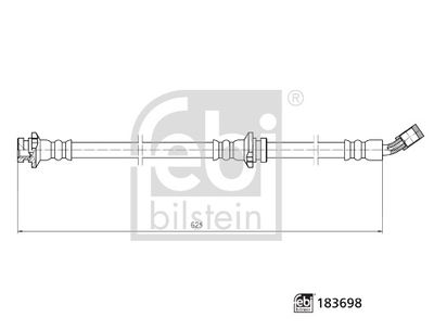 Тормозной шланг FEBI BILSTEIN 183698
