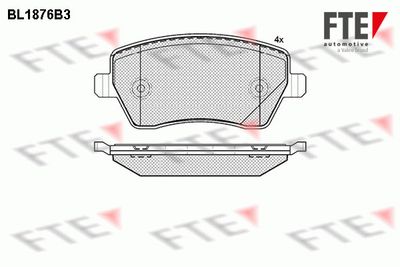 Bremžu uzliku kompl., Disku bremzes FTE 9010462