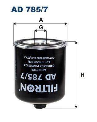 Gaisa sausinātāja patrona, Gaisa kompresors FILTRON AD 785/7