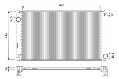 Radiators, Motora dzesēšanas sistēma VALEO 701323