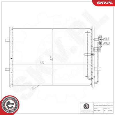 Kondensators, Gaisa kond. sistēma ESEN SKV 86SKV215