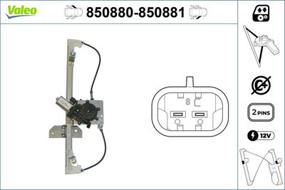 Стеклоподъемник VALEO 850880