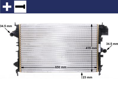 Radiators, Motora dzesēšanas sistēma MAHLE CR 8 000S