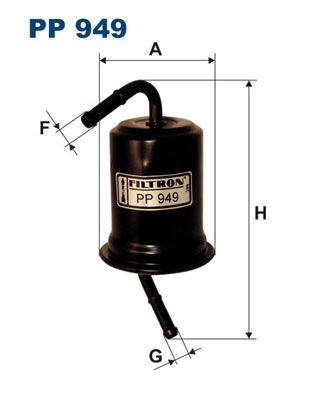 Degvielas filtrs FILTRON PP 949
