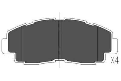 Bremžu uzliku kompl., Disku bremzes KAVO PARTS KBP-9052