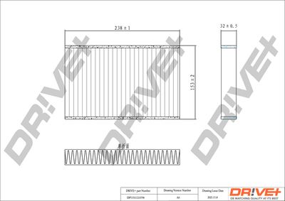 Фильтр, воздух во внутренном пространстве Dr!ve+ DP1110.12.0194