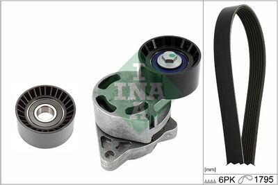 Ķīļrievu siksnu komplekts Schaeffler INA 529 0433 10