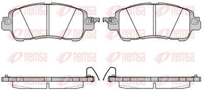 Bremžu uzliku kompl., Disku bremzes REMSA 1656.04