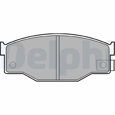 Bremžu uzliku kompl., Disku bremzes DELPHI LP582