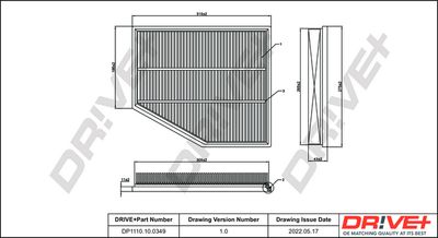 Воздушный фильтр Dr!ve+ DP1110.10.0349