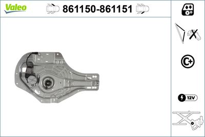 Стеклоподъемник VALEO 861150