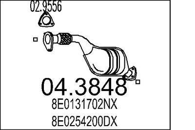 Катализатор MTS 04.3848