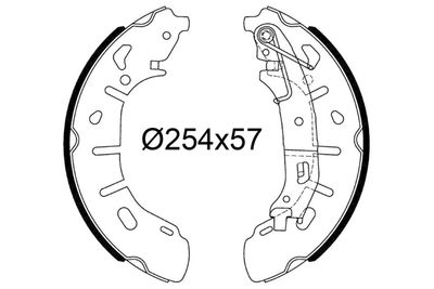 Комплект тормозных колодок VALEO 564251