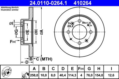 Тормозной диск ATE 24.0110-0264.1