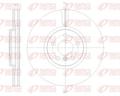 Тормозной диск REMSA 61789.10