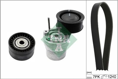 Ķīļrievu siksnu komplekts Schaeffler INA 529 0282 10