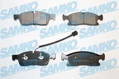Комплект тормозных колодок, дисковый тормоз SAMKO 5SP2124
