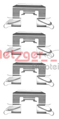 Комплектующие, колодки дискового тормоза METZGER 109-1772