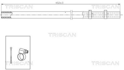 Гидравлический шланг, рулевое управление TRISCAN 8516 29029