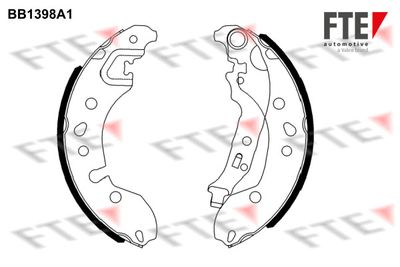 Bremžu loku komplekts FTE 9100133