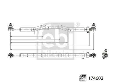 Stūres šķērsstiepnis FEBI BILSTEIN 174602