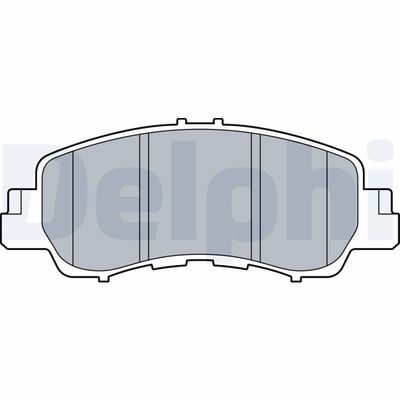 Bremžu uzliku kompl., Disku bremzes DELPHI LP3571