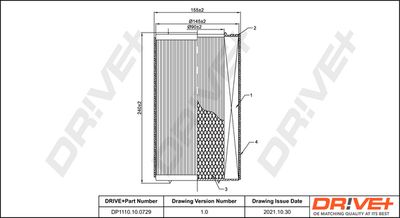 Воздушный фильтр Dr!ve+ DP1110.10.0729