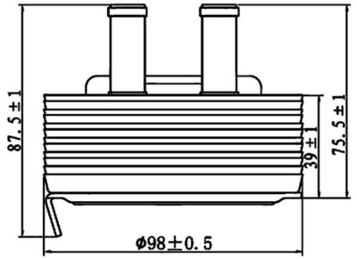 Eļļas radiators, Motoreļļa MAHLE CLC 197 000S