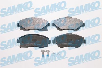 Комплект тормозных колодок, дисковый тормоз SAMKO 5SP1004