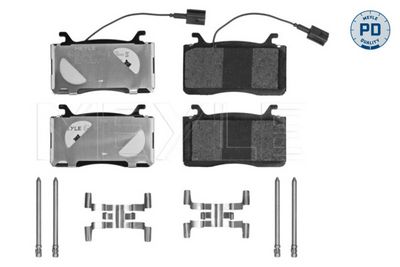 Bremžu uzliku kompl., Disku bremzes MEYLE 025 225 0716/PD