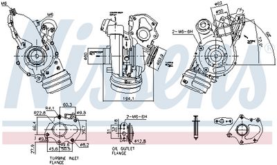 Компрессор, наддув NISSENS 93856