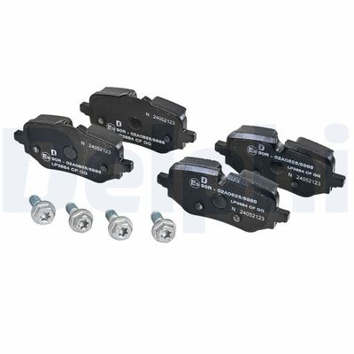 Bremžu uzliku kompl., Disku bremzes DELPHI LP3884